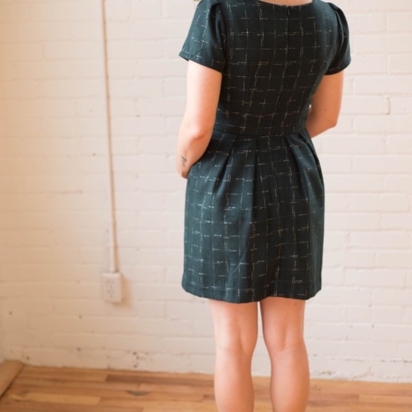 Birds of North America Drongo Dress in stone -see other photos for actual fabric - Picture 1 of 13